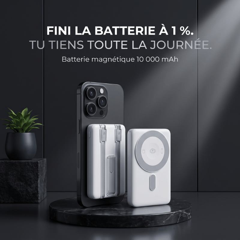 Powerbank MagSafe Charge Pro 4-en-1 – Puissance 10000mAh