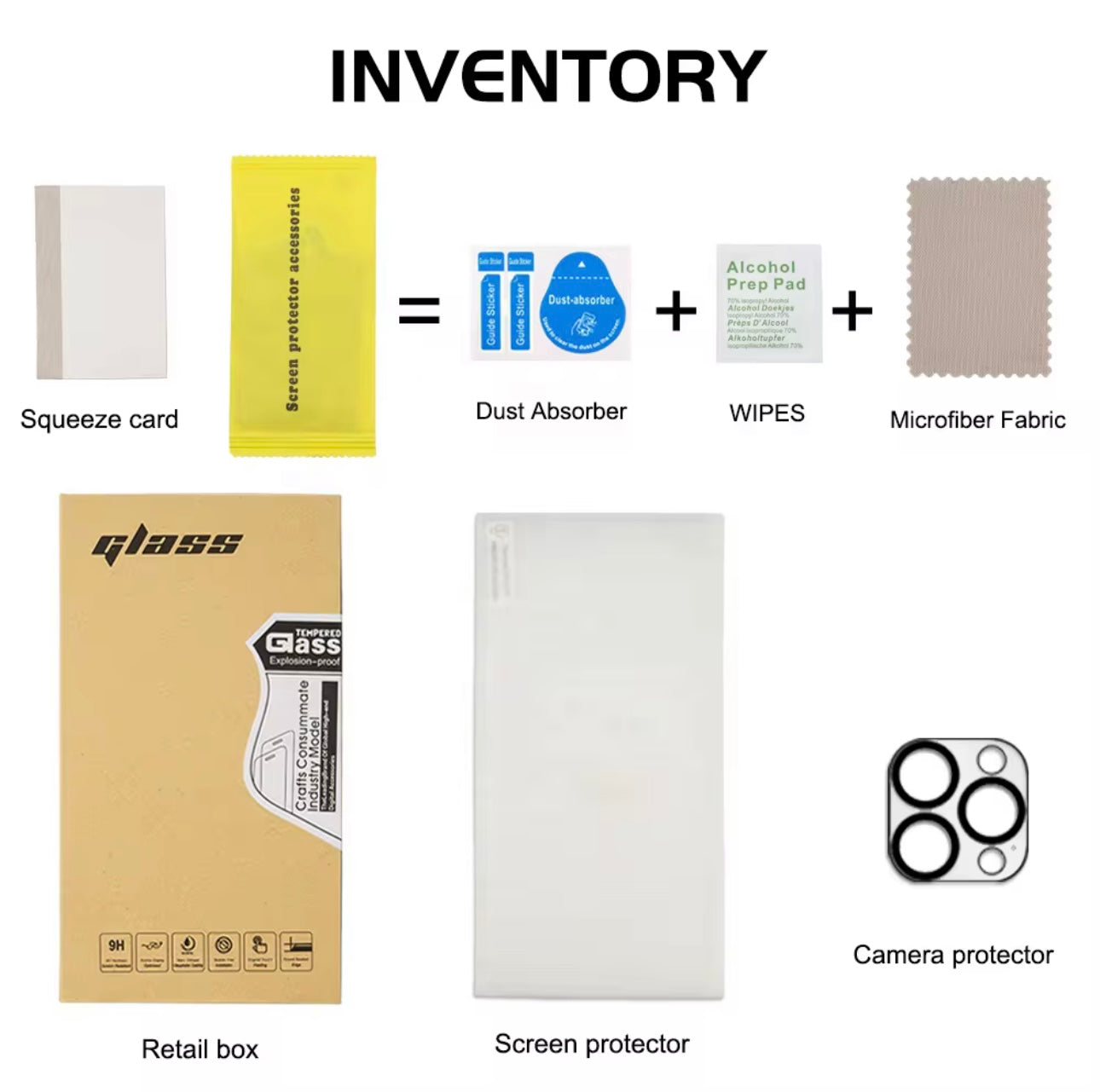 Pack Incassable Fumé + Protection Camera