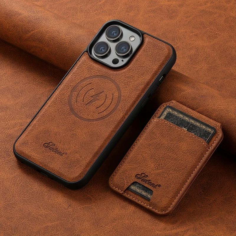 Coque iPhone Premium™ Case – Cuir Élégant avec Porte-Carte