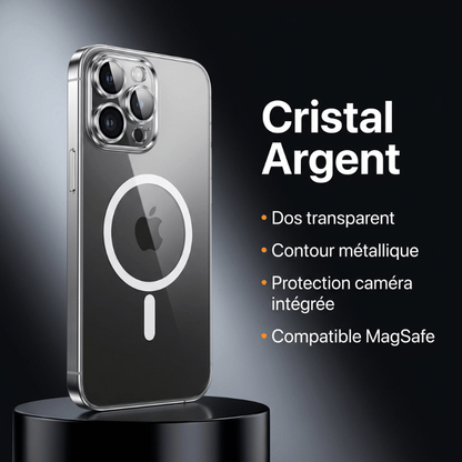 Metallic Transparent Case™ – Coque Magnétique Métal pour iPhone