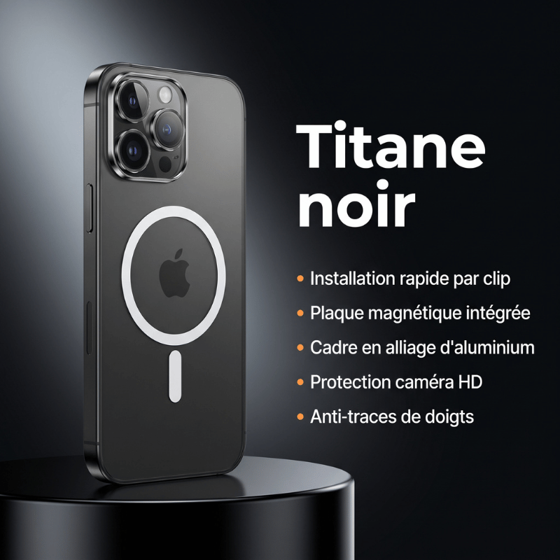 Metallic Transparent Case™ – Coque Magnétique Métal pour iPhone