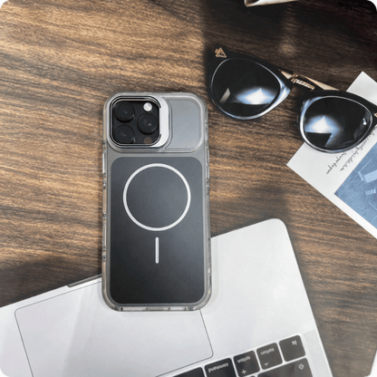 Aura Case — Coque MagSafe transparente avec protection caméra offerte