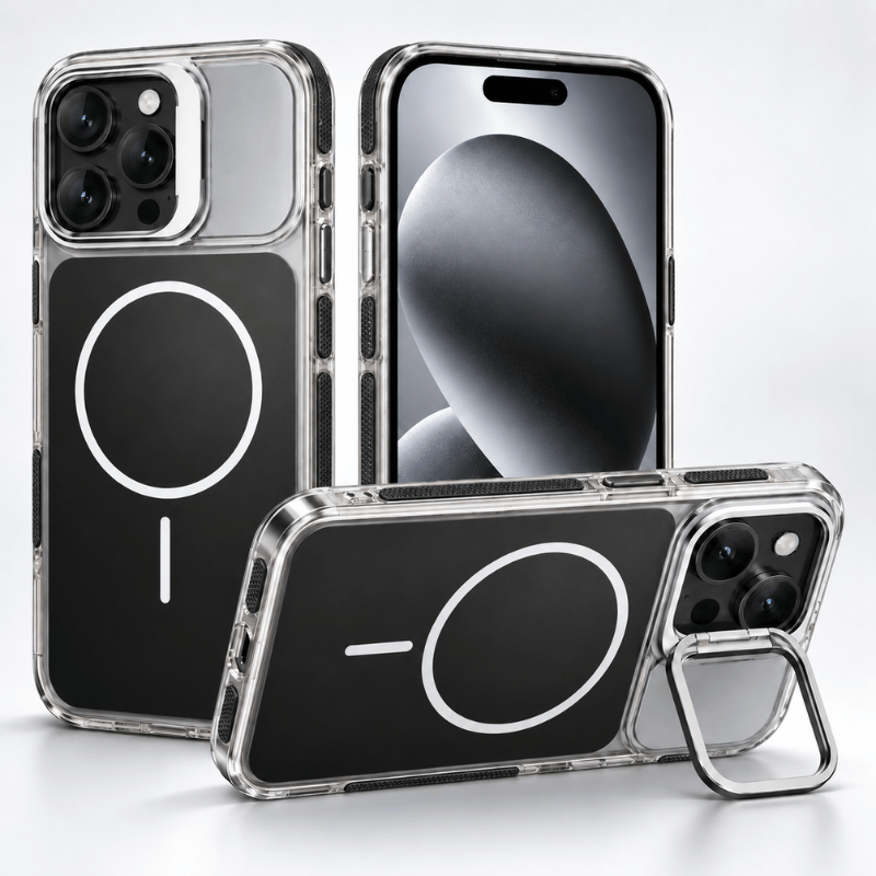 Aura Case — Coque MagSafe transparente avec protection caméra offerte