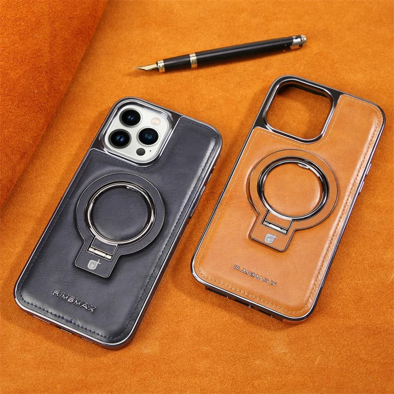 Prestige Case - Coque en cuir premium avec support